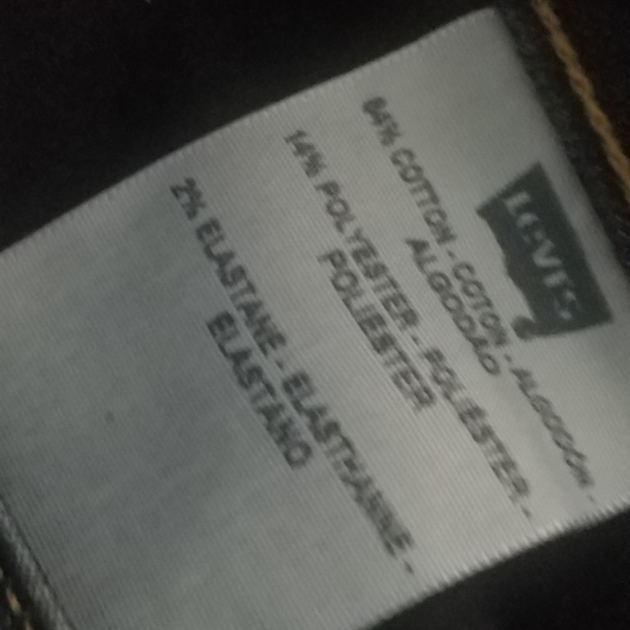 Ladies Levi's 535 Legging Denim Jeans  Dark finish Sz 7M - Picture 4 of 6